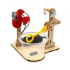 1 Set Early Learning Toy Technology Wooden Diy Hand Cranked Bubble Machine Toy For Kids Science Experiment Teaching Aids