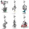 Charms Mermaid Pinocchio Chameleon Plata De Ley 925 Silver Jewelry Pendant Original Bracelet Trinkets