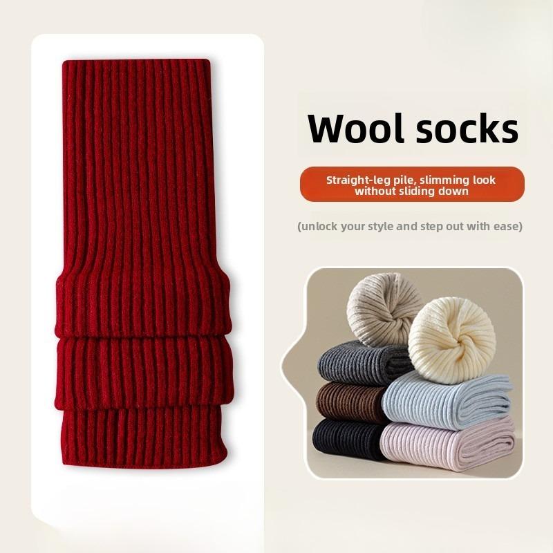 Women's Hosiery for Autumn and Winter, Paired with Small Leather Shoes, Leg Covers, Calf Socks, Knitted Leg Shaping Hosiery