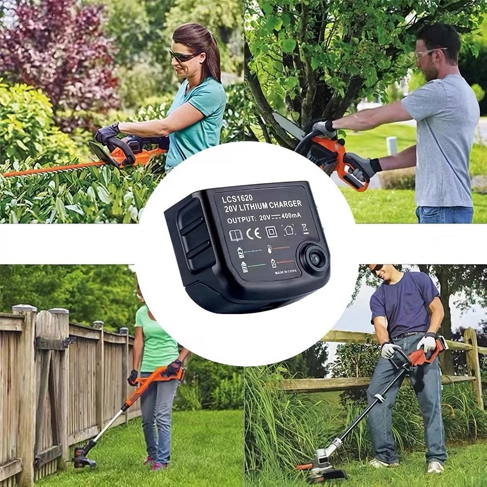 Li-ion Battery Charger for Black&Decker 10.8V 14.4V 18V 20V Serise LBXR20 LB20 Electric Drill Screwdriver Tool Accessory