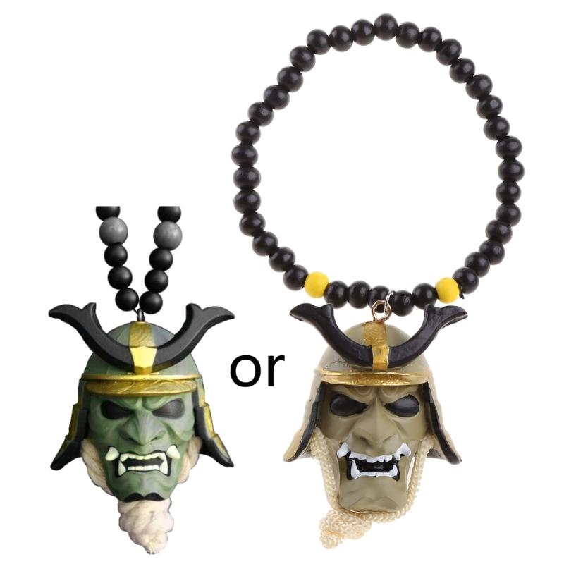 

Scary Samurai Hanging Ornament Halloween On Car Rear View Mirror Pendant Gifts