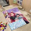 Kpop Demon Hunters Neon Stage Indoor Rug Nonslip Thick Carpet For Entryway Home Party Decor Valentine'S Day Gift