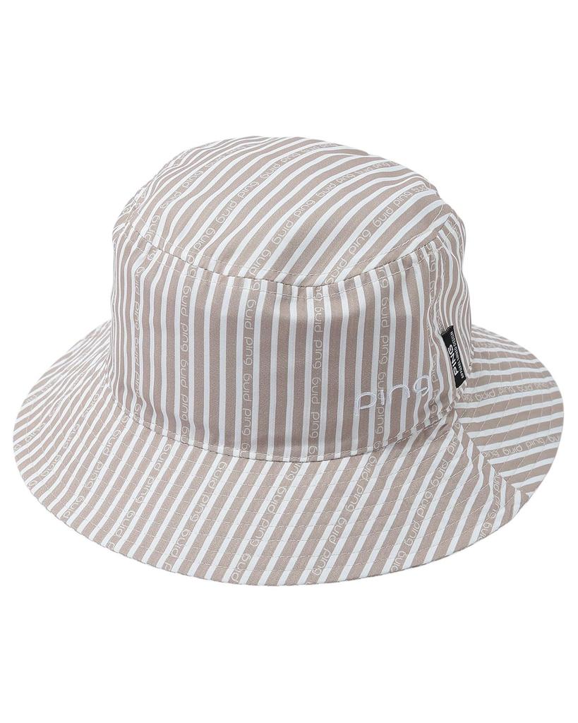 [Pin Apparel] Women's Bucket Hat (Stripe)  Golf Hat  622-5187306 040Beige FR