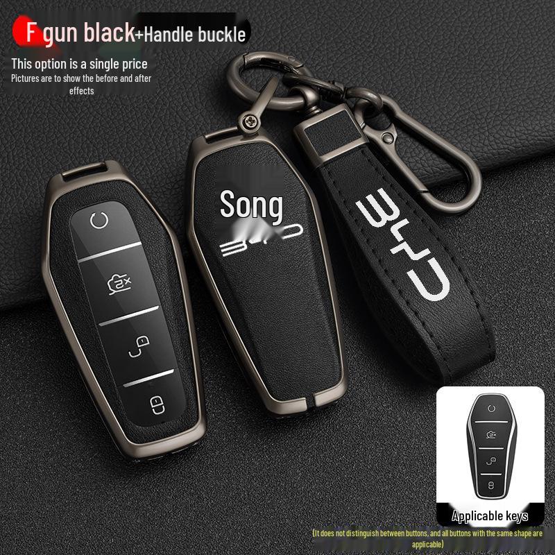 BYD Song Tang Max G5 E5 Qin Car Metal Key Case - Creative Shell Design