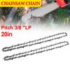 3Pcs 14/20 Inch Steel Chainsaw Chains 3/8LP 0.05 Electric Saw 50/76 Drive Link Chain Replacement Garden Cutting Lumber Hand Tool