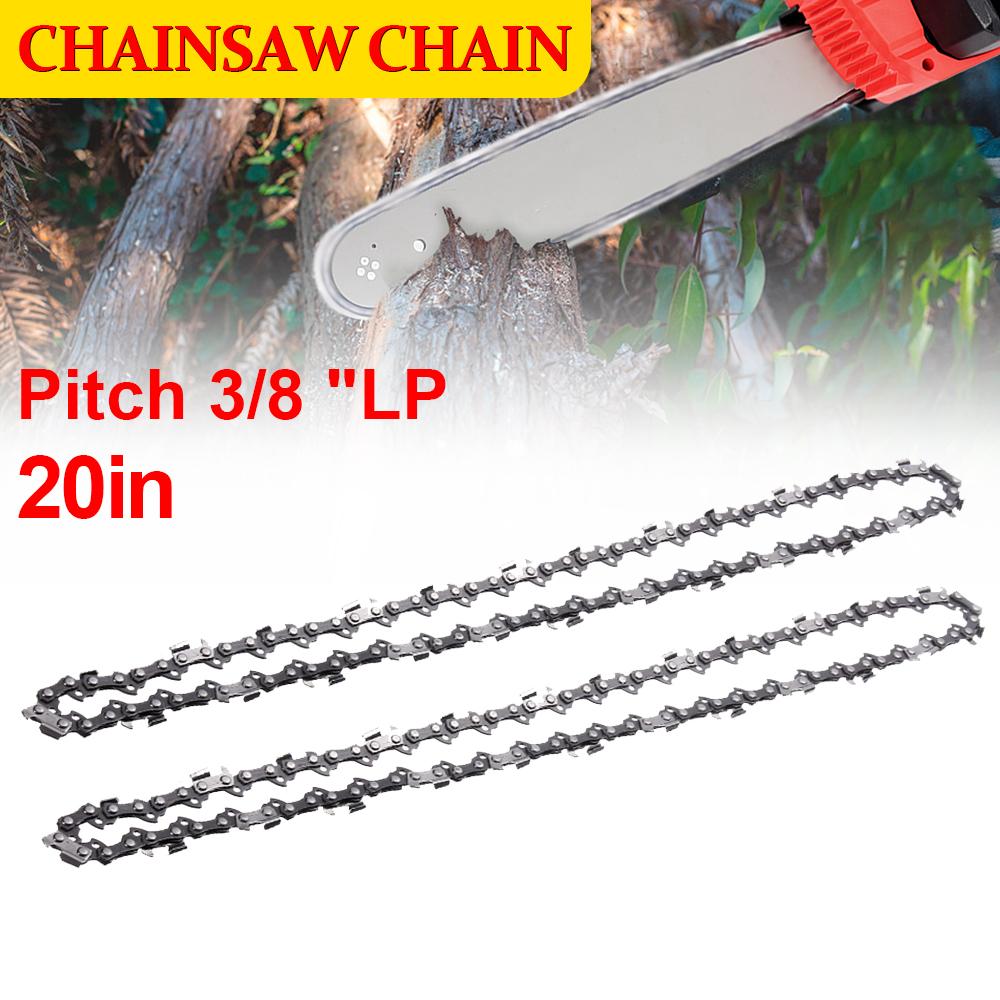3Pcs 14/20 Inch Steel Chainsaw Chains 3/8LP 0.05 Electric Saw 50/76 Drive Link Chain Replacement Garden Cutting Lumber Hand Tool