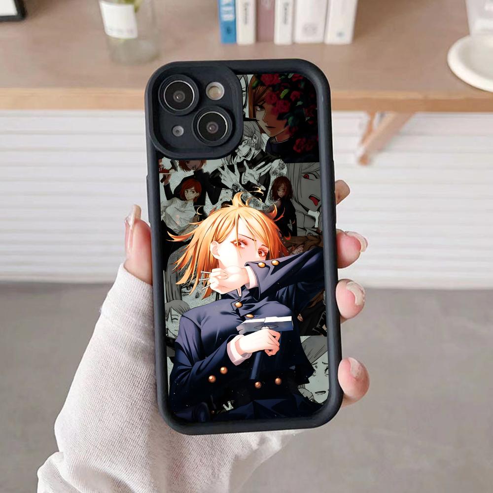 Jujutsu Kaisen Nobara Mobile Phone Case for iPhone 17 16 15 14 13 12 11 Air Pro Max Plus Thicken TPU Colorful Cover Cover Luxury