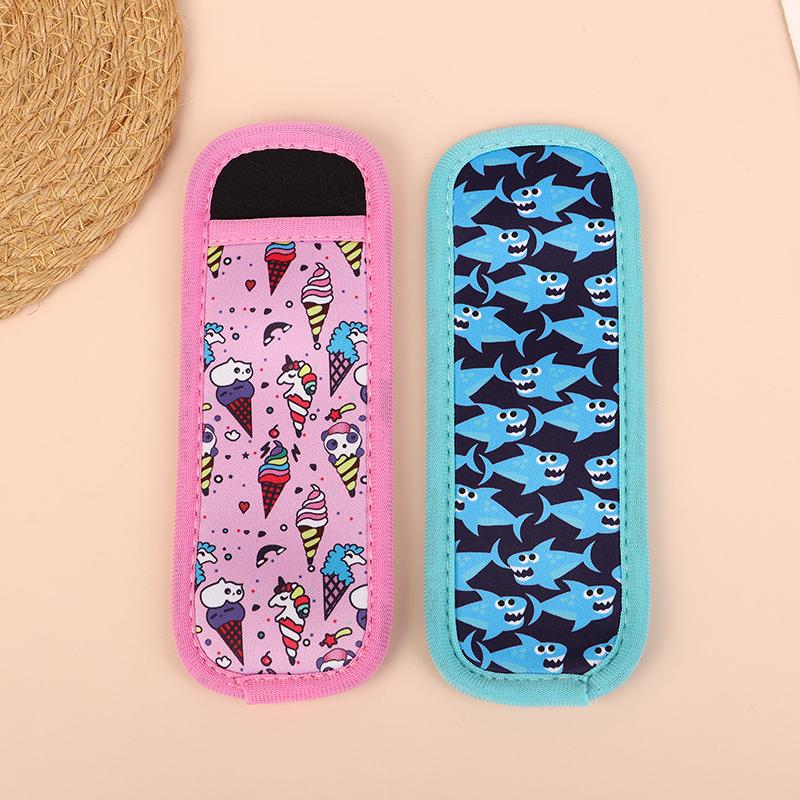 Popsicle Holders Bags Ice Pop Sleeves Neoprene Insulation Cover For Yogurt Tubes Freezer Juice Bars Colorful Insulator Sleeves