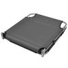 Folding Sun Lounger with Pillow Adjustable Backrest Gray