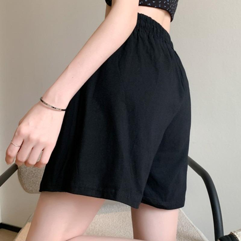 Pure cotton five-point sports shorts women's summer thin ballet culottes high waist and thin versatile wide-leg shorts