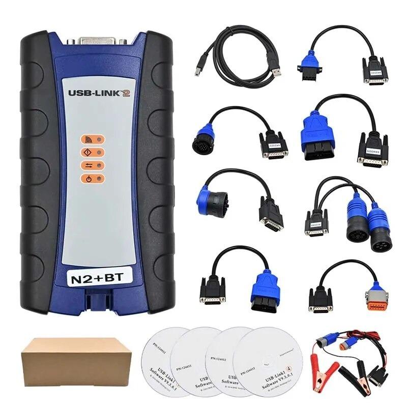 

For Nexiq USB Link2 With BT For Diesel Heavy Duty Truck Interface Scanner For NEXIQ2 OBD2 Fault Diagnostics Detector tools Carton Box