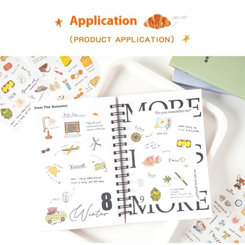 6Pcs Love Letter Planner Stickers - Cute Pet Waterproof  Stickers For Diy Crafts,Journal,Scrapbook, Water Bottles,Laptops