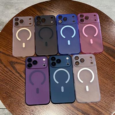 For Apple 17promax Mobile Phone Case for Apple 16Pro Ice Mist Magnetic Suction for IPhone13/14 Frosted 15 Hard Case