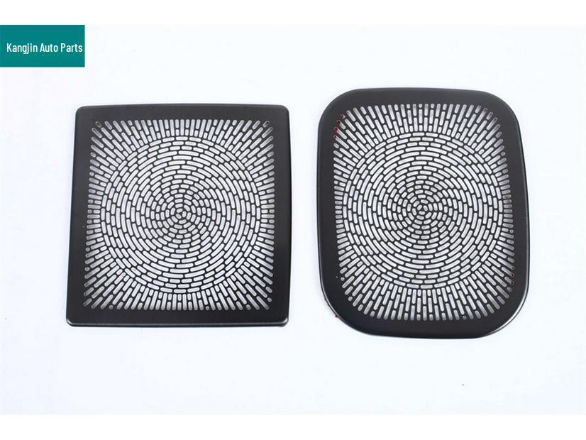 Black Titanium Dustproof Speaker Cover for Front Pillar Air Vent - Deep Blue 25 Model S05 Stainless Steel Interior Modification