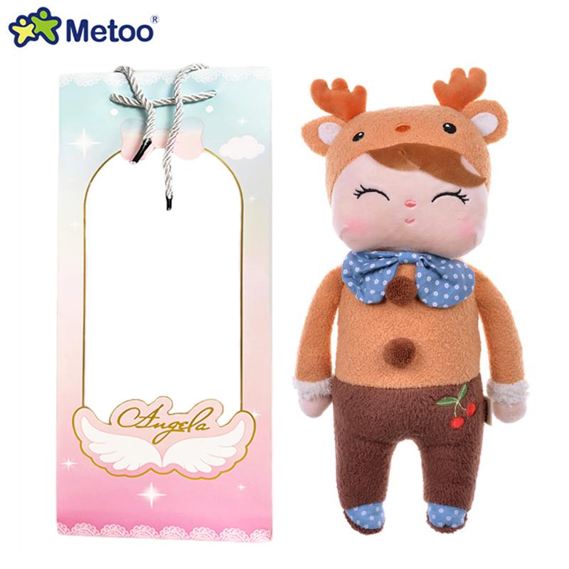 Non-Toxic Metoo Dream Angel Plush Doll Baby Vintage Bunny Doll With Gift Box Kids Soft Toys Birthday Gift