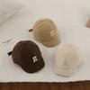 Summer Baby Baseball Cap Letter Embroidery Toddler Peaked Hat Korean Solid Color Short-brim Kids Boy Girl Sun Hats