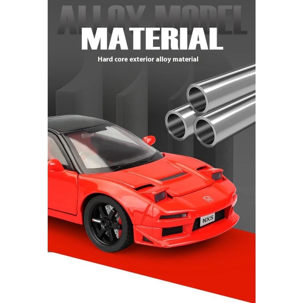 1/32 Scale Honda Acura NSX NA1 Alloy Diecast Sports Car Metal Model Doors Opened Pull Back Toy Collection Decorative Fine Ornament