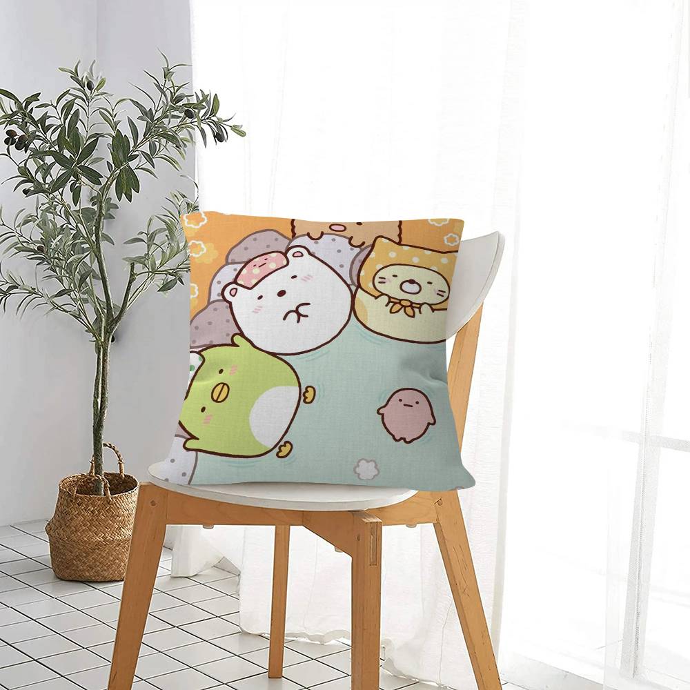 Anime Japan Sumikkogurashi Pillow Cushion Cover Pillowcase Living Room Sofa Home Decor