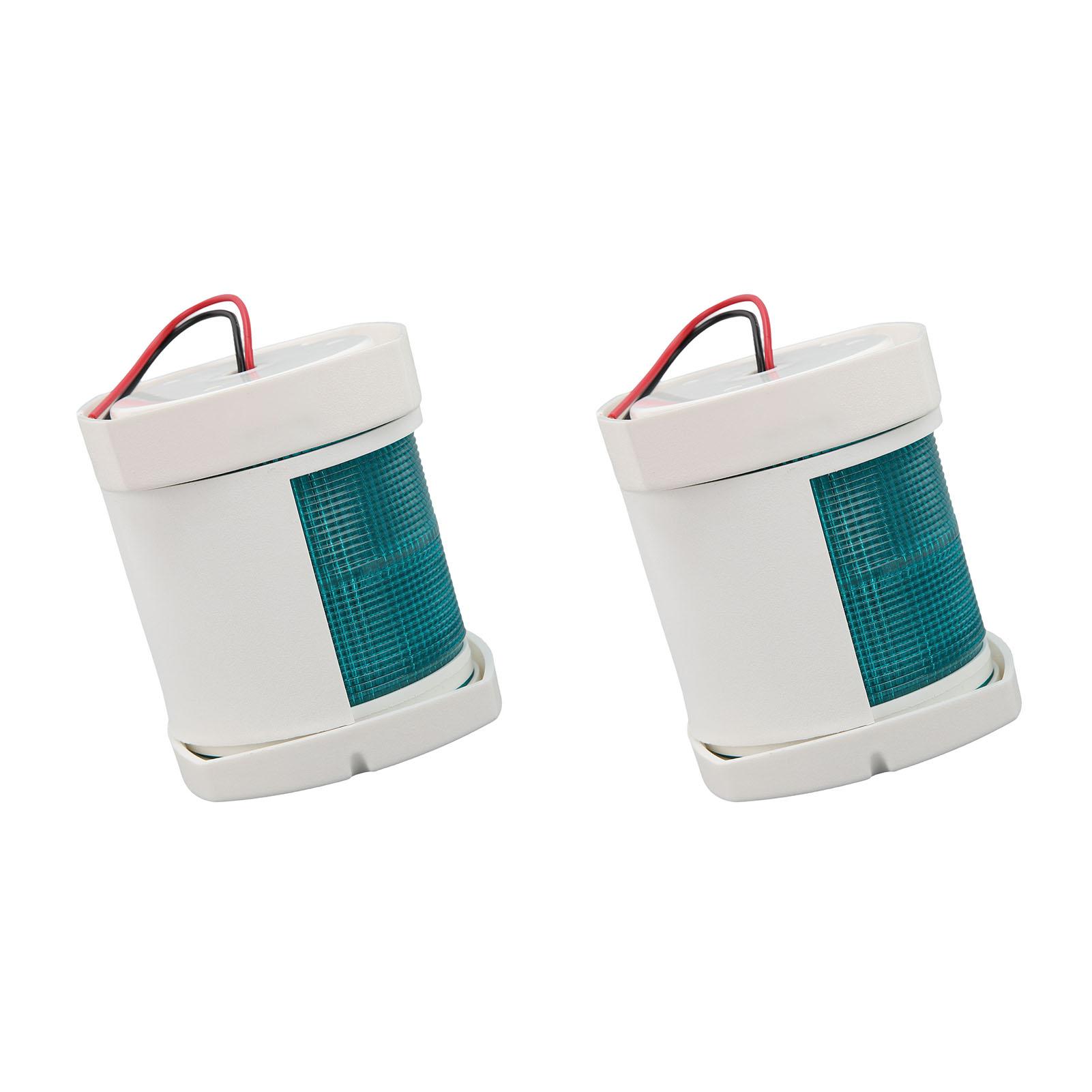 

2pcs Navigation Light 4inch Port Side Waterproof Signal Lamp for Marine Boat Yacht