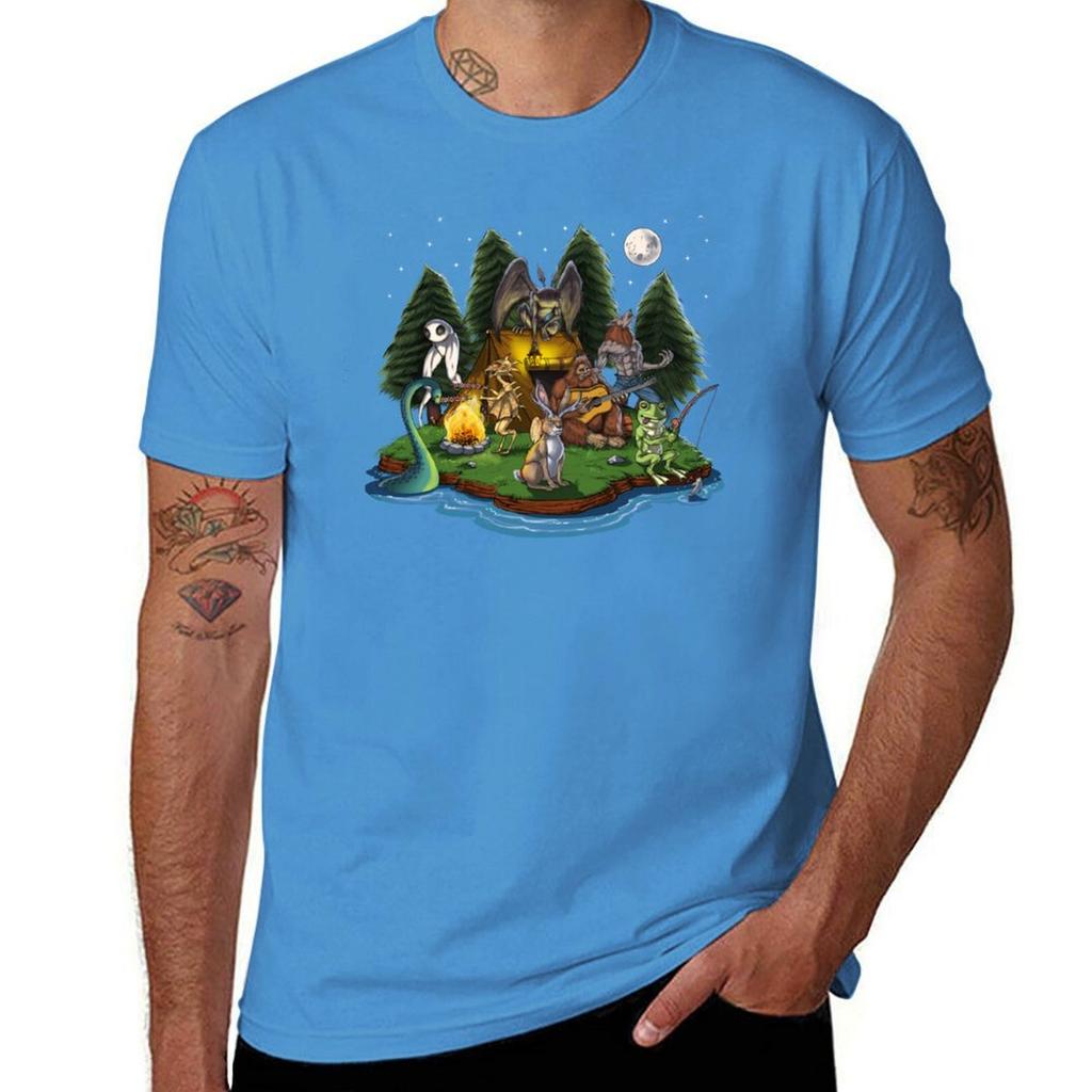 Cryptozoology Cryptids Camping Tshirt plain sports fans boys whites heavyweights mens graphic tshirts big and tall