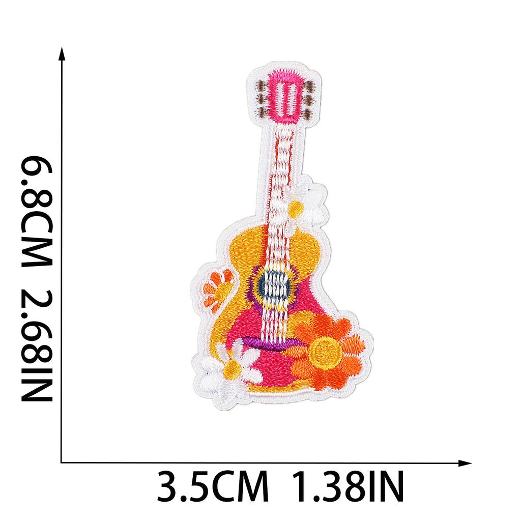 New Art Butterfly Embroidery Cloth Sticker Computer Embroidery Label Cartoon Zhang Zai Sun Embroidery Sticker Bus