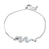 Rose Gold Blue White Green Eyed Snake Drawstring Womens Versatile Bracelet