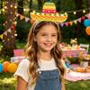 Mexicaans Thema Papieren Hoofdbanden voor Kinderfeest Decoraties Set van 6 Sombrero Stijl Papieren Hoofdbanden voor Kinderen Festival Kostuum Accessoires