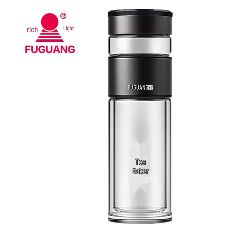 FUGUANG Shanshui Tea Infuser Double-Layer Glass Mug G1802-SH-260