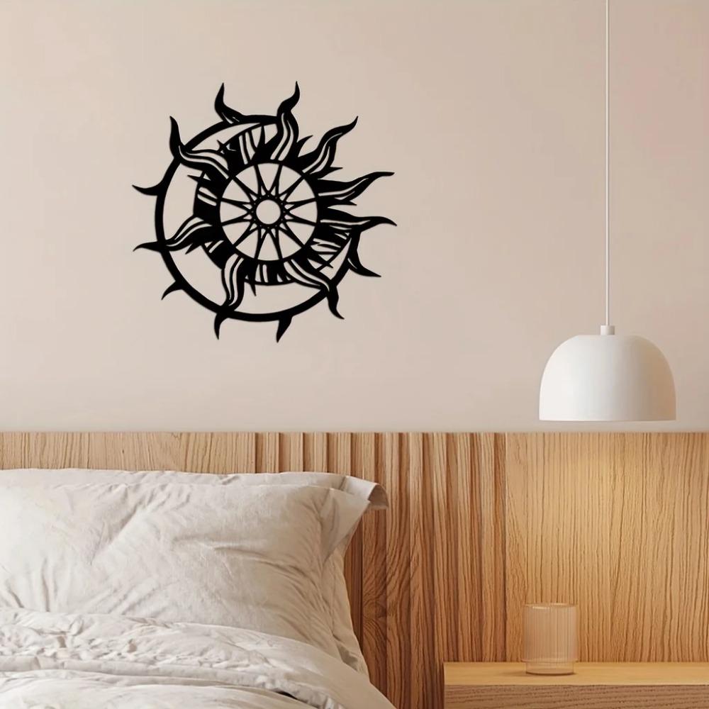 Sun Wall Decor - Metal Masterpiece for Interior Home, Modern Art Adorning Living Room and Office, Metal Wall Hanging Delight