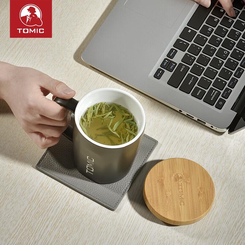 TOMIC Simple Ceramic Mug with Lid