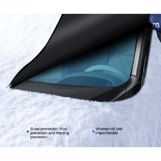 New Winter Snow-Proof Car Sunshade and Snow Shield, Extended and Thickened for Winter, Sunshade for Front Windshield, Snow Cover, Frost and Freeze