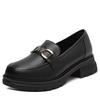 Small Leather Shoes Women's British Style Single Shoes 2025 New Spring and Autumn Versatile Platform Loafers Soft Sole Thick Heel Women's Shoes