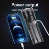 2024 New White Laser Flashlight Built-in Battery Rechargeable Torch Waterproof Outdoor Light Camping Lantern