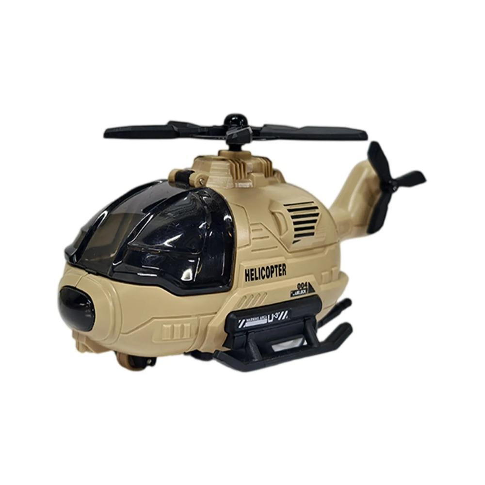 Open Cockpit Simulation Aircraft Toy Rotatable Propeller Inertial Fighter Toy  Christmas Gift
