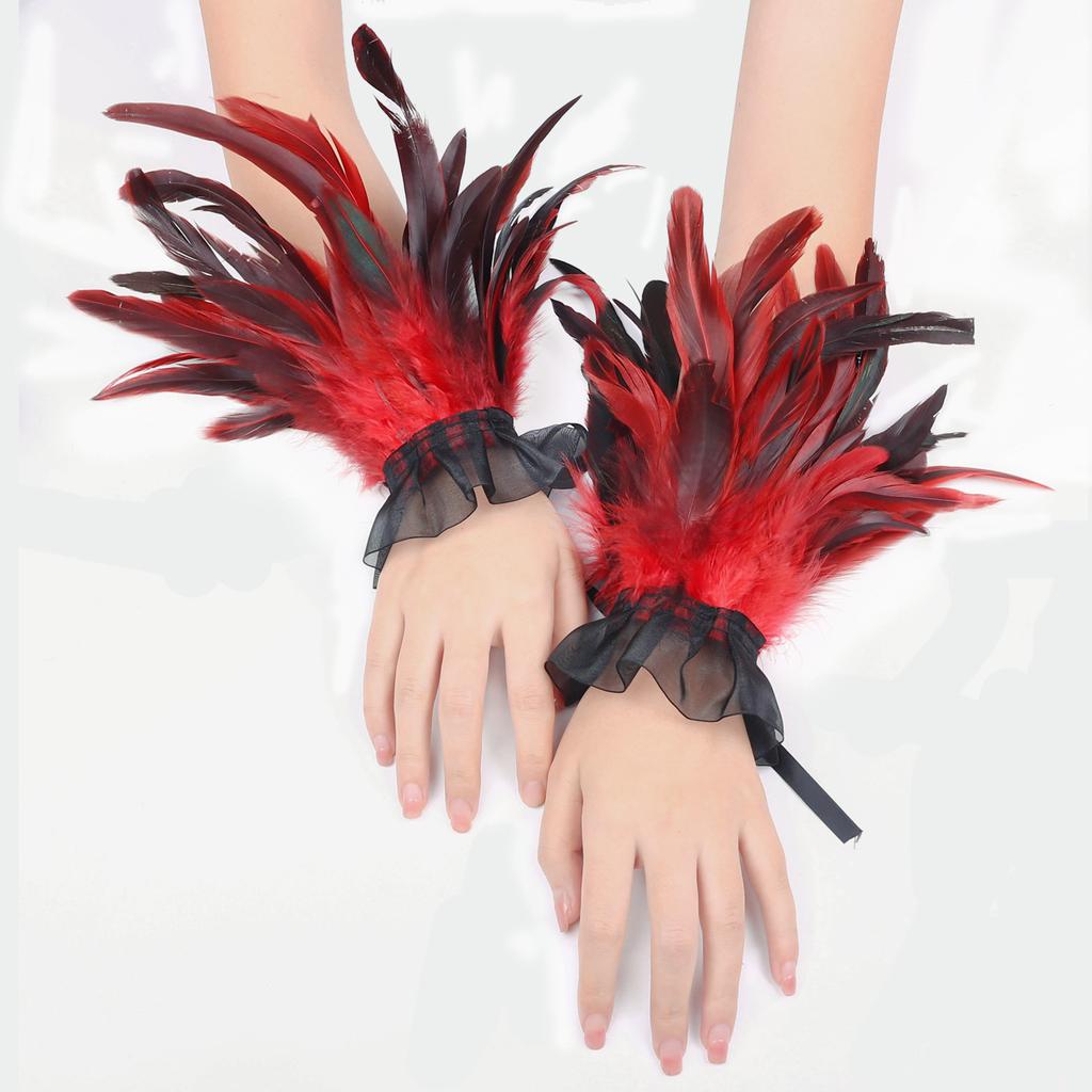 Kleiderdekoration, Handaccessoires, Chiffongarn, Federarmbänder und Ärmel, Party- und Tanzverkleidung, Vielseitige Handschuhaccessoires