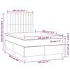 VidaXL Slat Bed Base with Mattress and LED, Upholstered Bed, Double Bed, Adult Bedroom Interior Bed, 3135026