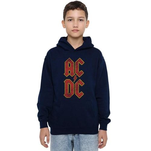 AC/DC Childrens/Kids Logo Stack Pull Over Hoodie