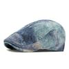 Spring Summer Tie-Dyed Starry Sky Color Cap Women British Retro Forward Cap Men Peaked Cap