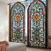 2Pcs European Chic Gothic Floral Curtains Colorful Curtains Suitable For Bedroom Bathroom Living Room Dining Room Study Room