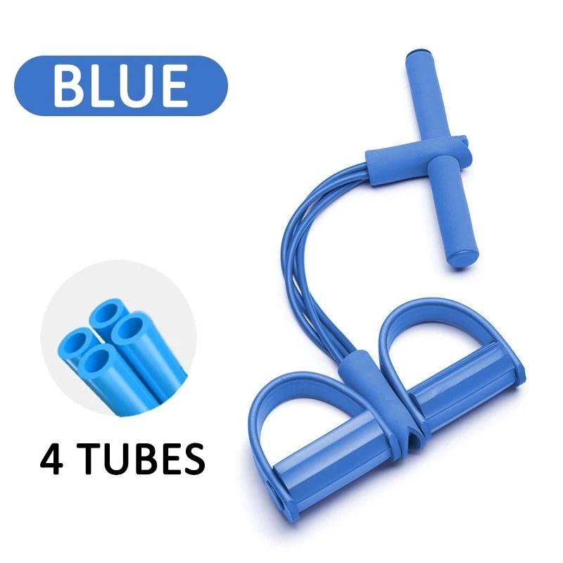 Multifunction 4 Resistanc Elastic Pull Ropes Slimming Tummy Sit-up Assistant Sport Training Elastic Band Fitness Equipment High Quality