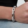 Kettenglieder Armbänder für Männer Jungen, Klobiges Edelstahl Kettenglieder Armband, Neuer Trendiger Klassischer Schmuck Geschenke