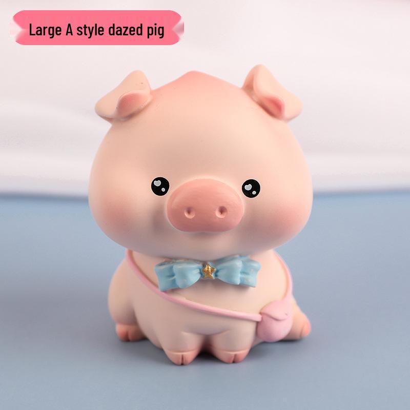 

Peach Pig Car Ornaments - Creative Cartoon Interior Decorations