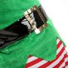 Green Elf Pet Cosplay Costumes Winter Warm Comfortable Christmas Dog Clothes Striped Pet Clothing Puppy Vest Coat Dressing Up