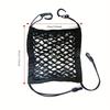 1pc Black Elastic Car for Seat Back Storage Bag, Mesh Net Organizer, Trunk and for Seat Tidy Cargo Holder, Vehicle Interior Accessories