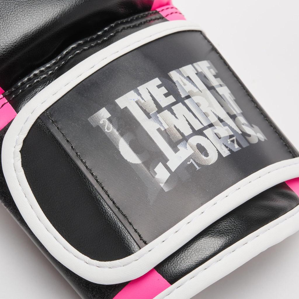LEONE 1947 Boxing Gloves Unisex Synthetic Leather Outer PU Pads Velcro Closure Pink GN333 [LOGO WACS] (10M) [Genuine]