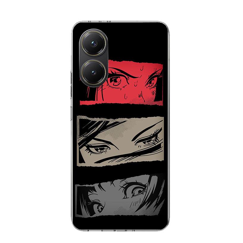 Anime Lovely Girl Eyes Phone Case For Xiaomi Poco X7 X6 X5 Pro F7 Ultra Redmi 15C 15 13 13C 12 12C 10 10A 10C 9 9A 9C 9T Cover P