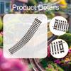 4 Pack HO Scale Train Track Elements for DIY Model Railways In 1:87