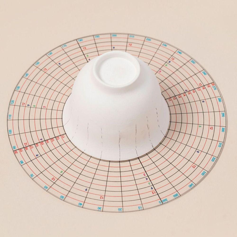 Circular Pottery Round Divider Clay Sculpture Ceramic Painted Tool  Arts and Crafts