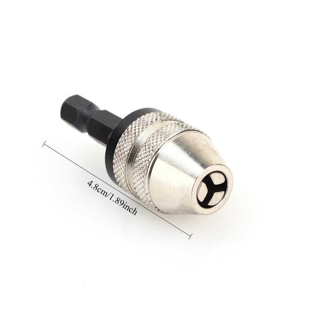 1PC Hex Shank  Drill Clip 0.3-3.6MM Quick Conversion Three-jaw Chuck Power Tool