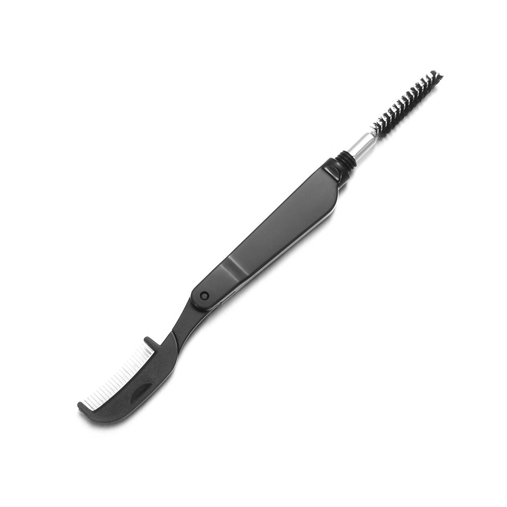 Extension Tool Makeup Beauty Eyebrow Brush Eyelash Metal Comb Dual-Head Foldable Mascara Separator